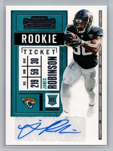 2020 Panini Contenders James Robinson Jacksonville Jaguars Auto Rookie #233 9589 - Picture 1 of 2