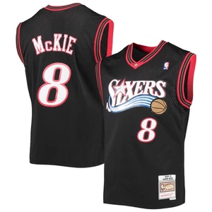 Herren Mitchell & Ness Aaron McKie schwarz Philadelphia 76ers Hartholz Klassiker - Bild 1 von 3