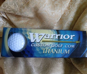 Warrior Custom Golf Balls Titanium 1 Pack 3 Golf Balls - Picture 1 of 3