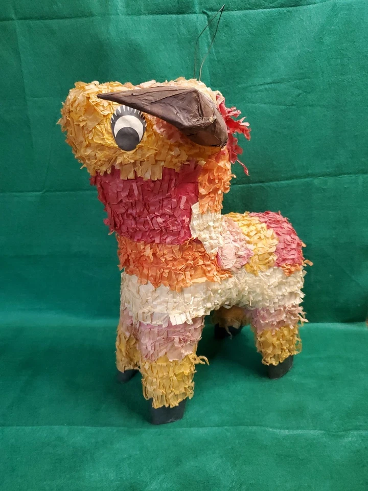 VTG Mexican Bull Pinata Handmade Fiesta Decor Cinco de Mayo Party 14×14×9″ READ - Image 1 of 3