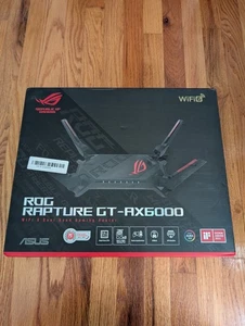 ASUS ROG Rapture (GT-AX6000) Dual-Band WiFi 6 Gaming Router 2.5G Port AiMesh - Photo 1/2