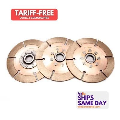 Tilton 64185-4-VTV-36, Set of 3 Brown Metallic Clutch Pack 3 Disc 7.25 1-5/32 X  - Изображение 1 из 4