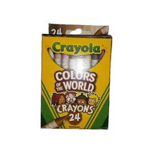 Crayola Colors Of The World Crayons 24/Pkg-Assorted Colors JOE2389 - Picture 1 of 8
