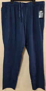 Russell Men's Blue Jogger Slim Knit Sweatpants Zipper Pockets Size 2XL (44-46) - Picture 1 of 6