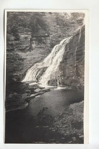 Einzigartige echte Foto-Postkarte (Lucifer) Enfield Falls (ganz links) NY - Bild 1 von 1