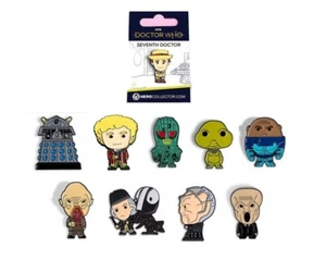 DR/DOCTOR WHO - EAGLEMOSS - CHIBI STYLE PIN BADGES - 40 PLUS STYLES - BRAND NEW - Picture 1 of 47