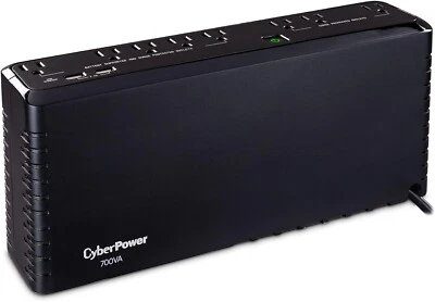 CyberPower Standby UPS System 700VA/370W 8 Outlet Slim Profile SL700U Black - Image 1 of 4