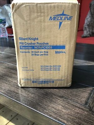 MedLine Silent Knight Pill Crusher Packets, Case Of 20 Bags Of 50 Packets - Image 1 of 3