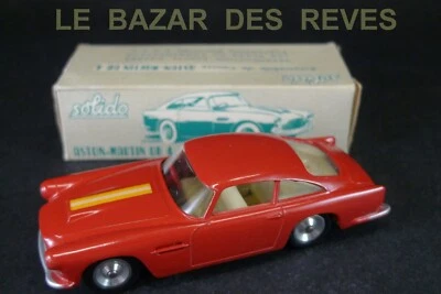 SOLIDO FRANCE.  ASTON MARTIN DB4.    REF:   111.   + Boite. (orangé) - Photo 1/4