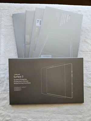 5 count - Microsoft Surface 3 Screen Protector Tempered Glass Model Gw3-00003 - Image 1 of 3