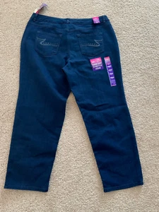 NWT WOMEN DENIM JEANS SIZE 20 JUST MY SIZE CLASSIC FIT STRAIGHT LEG - Picture 1 of 5