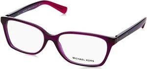 Marco de gafas ópticas de plástico púrpura Michael Kors India MK4039 3222 54-15-135 - Imagen 1 de 5