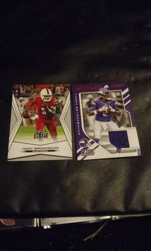 2018 Score HOME AND AWAY TEDDY BRIDGEWATER JERSEY PATCH QB  - Image 1 of 1