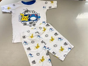 Vintage Y2K Pokemon Pajama Set Boys 12 Nintendo Pikachu Marill 2000 - Picture 1 of 11