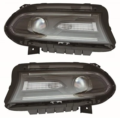 DODGE CHARGER 2015-2018 XENON HID HEADLIGHTS HEAD LAMPS ASSEMBLY PAIR - Image 1 of 4