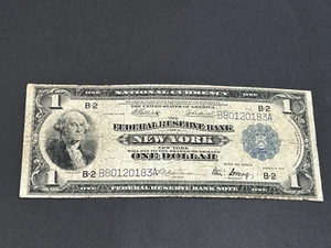 1918 $1 Federal Reserve LARGE Note ***NEW YORK*** US Bill LOW Shipping!!! - Picture 1 of 2