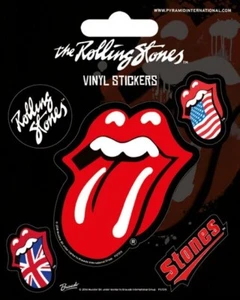 Vinyl Sticker / Aufkleber-Set ROLLING STONES - Zunge 1x 7,5cm 4x 2cm NEU PS7215 - Picture 1 of 1