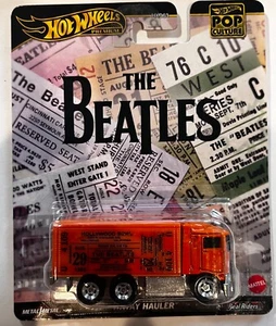 2024 HOT WHEELS PREMIUM POP CULTURE ORANGE THE BEATLES HIWAY HAULER HXD63 - Picture 1 of 2