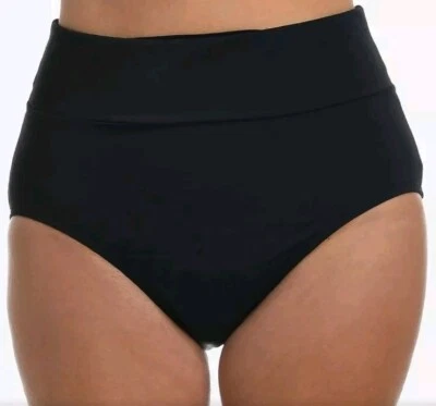 Parte inferior de bikini completa banda ancha lisa Maxine of Hollywood 8 MM1PJ95 NUEVA CON ETIQUETAS Foto 1 de 3