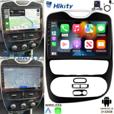 10.1" Android 15 Carplay Autoradio Für Renault Clio 4 2012-2018 GPS Navi BT 32GB - Bild 1 von 4