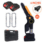 4/6＂Mini Handheld Electric Chainsaw Cordless Chain Saw Wood Cutter Rechargeable
