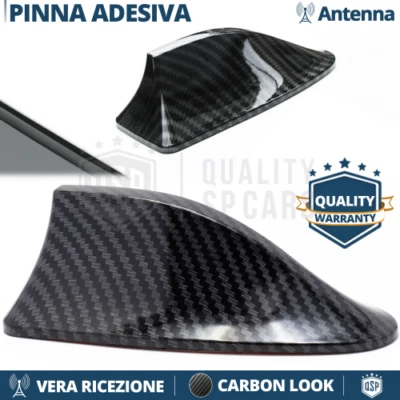 Antenna PINNA DI SQUALO Carbonio PER FIAT PUNTO, GRANDE, EVO Ricezione AM-FM-DAB - Immagine 1 di 4
