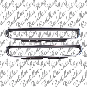 66 Cadillac Taillight Bezels PAIR 1966 ORIGINAL USED POLISHED - Picture 1 of 20