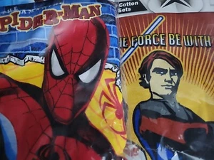 Set 2 paia pigiami leggeri ragazzo taglia 6 giovani Star Wars e Spiderman - Foto 1 di 5