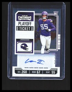 2023 Andre Carter II Rookie Card Auto Contenders Rookie Ticket /149 #170 Vikings - Picture 1 of 3