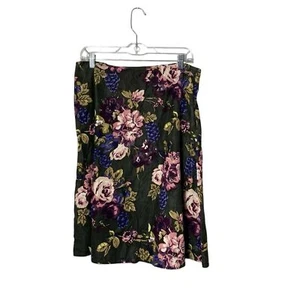 Falda de pana femenina floral vintage Chadwicks para mujer talla 14 - Imagen 1 de 13