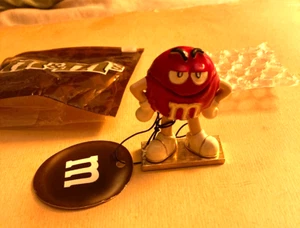 Monet M&M ROT Emaille Metall Figur Schmuck Schmuckschatulle mit Charm $ 25,00 - Bild 1 von 2