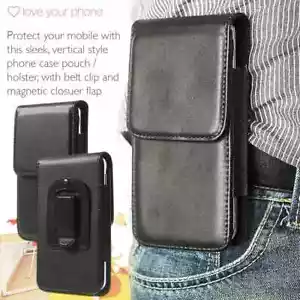 Schwarz✔Qualität Top Schutz Vertikaler Gürtel Handyhülle Cover✔GOOGLE - Bild 1 von 5