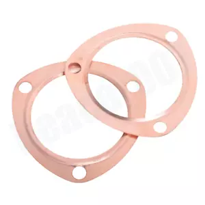 3" Copper Header Exhaust Collector Gaskets FOR SBC BBC 302 350 454 383 - Picture 1 of 5