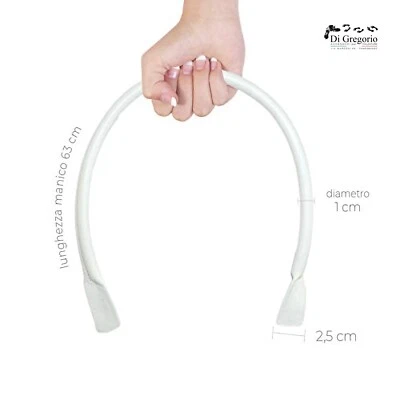 PAAR GRIFFE AUS LEDER ODER WILDLEDER RUND GENÄHT FÜR TASCHEN TASCHE UND KOFFER - Bild 1 von 4