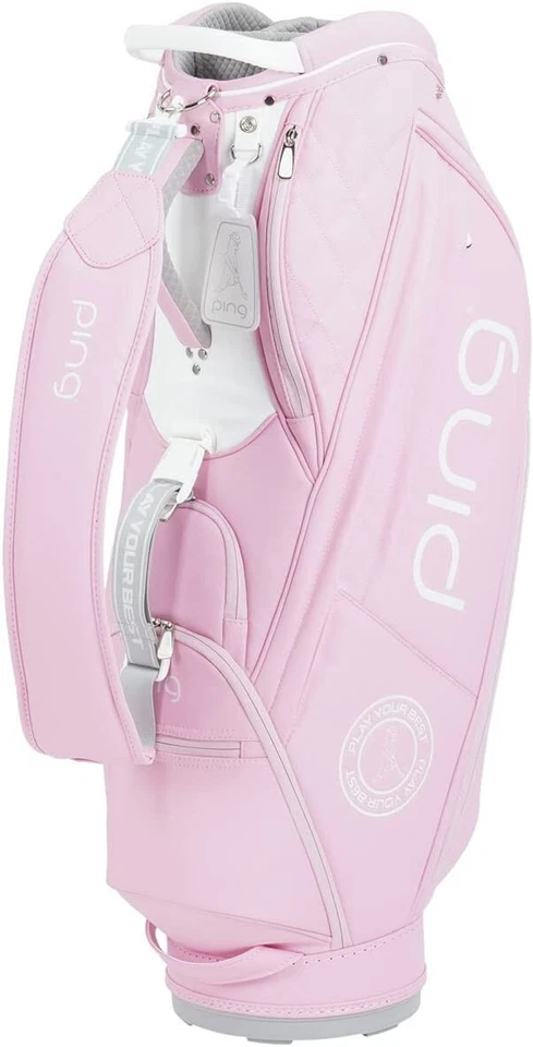 PING Golf Ladies Cart Caddy Bag SOFT PU 9 inch 3.1kg Pink CB-L2302