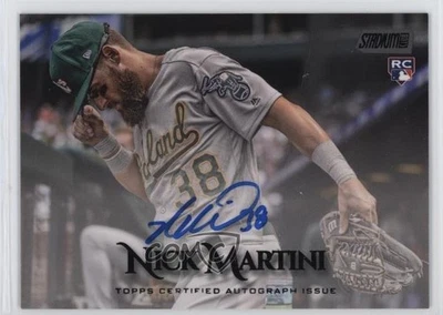 2019 Topps Stadium Club Auto Black Foil /25 Nick Martini #SCA-NM Rookie Auto RC - Image 1 of 2