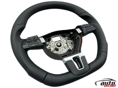 Tuning Lenkrad Lederlenkrad Vw Golf PLUS Golf 6 5K Multifunktion DSG Abgeflacht - Bild 1 von 4