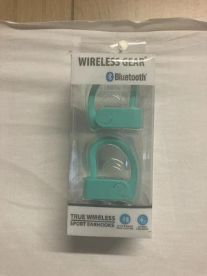 Equipo Inalámbrico Bluetooth Deportivo Gancho para Oreja Auriculares Color Verde Azulado Foto 1 de 3