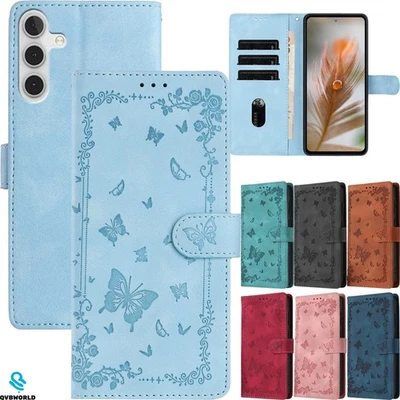 Flip Wallet Leather Phone Cover For Samsung A17 A16 A06 A56 A36 A55 A54 A15 A26 - Image 1 of 4