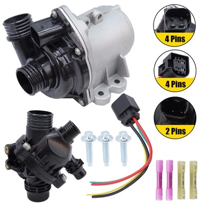 11517632426 For BMW 135i 335i 335i Electric Water Pump W/Thermostat/Harness - Image 1 of 4