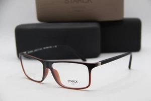 NEW STARCK EYES SH 1240X 0033 BLACK BROWN AUTHENTIC EYEGLASSES W/CASE 59-15 - Picture 1 of 6