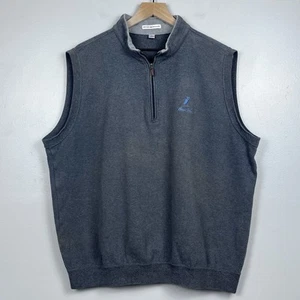 Peter Millar Men's 100% Cotton Golf Vest with Heron Point Golf Links Logo Size L - Picture 1 of 12