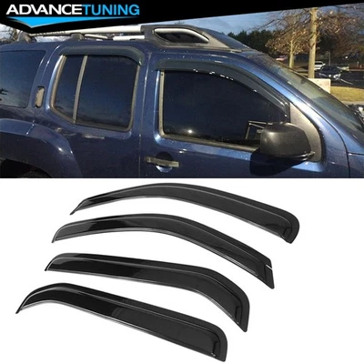Fits 05-16 Nissan Xterra N50 Tape On Window Visors Rain Sun Deflector Guard 4PCS - Image 1 of 4