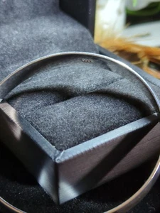 Near Pure Silver Cuffed Bracelet .999 2in X 2in Adjustable 17.5g+ Handcasted - Picture 1 of 11