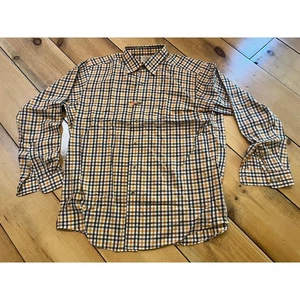 L.L. Bean Men's Plaid Button Down Shirt. Blue/orange/white. Size L. Traditional  - Picture 1 of 6