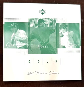 Upper Deck 2001 Premier Edition Tiger Woods "Rookie" Promo Brochure - NO CARD - Bild 1 von 4