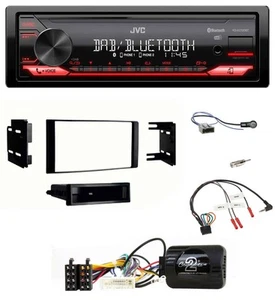 JVC DAB Lenkrad Bluetooth USB Autoradio für Nissan Micra 13-17 schwarz - Bild 1 von 10