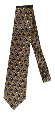 De colección J. Corbata para hombre Z. Richards 100 % seda 4" hecha a mano EE. UU. oro púrpura Foto 1 de 4