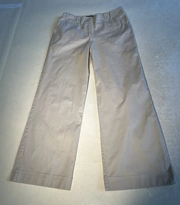 Vintage Geoffrey Beene Womens Light Khaki Full Cuffed Leg Pants Sz 8 Pre-owned - Picture 1 of 9