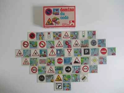20⚜️ Ancien Jeu De Société Domino Du Code Initiation Nathan Complet Vintage 1979 - Photo 1/2